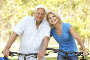 Couple On Cycle Ride