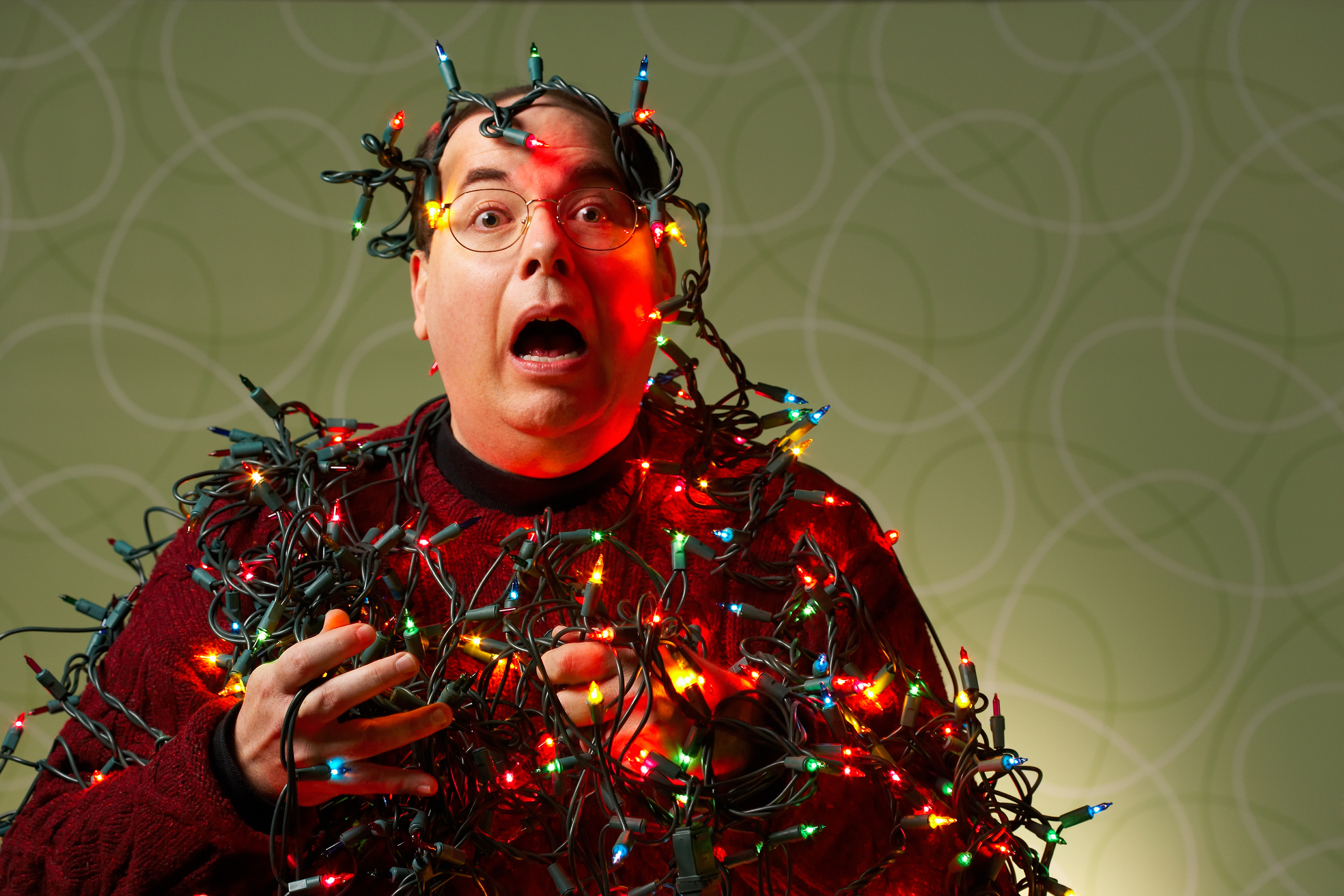 Man attacked by Christmas lights New Construction Homes