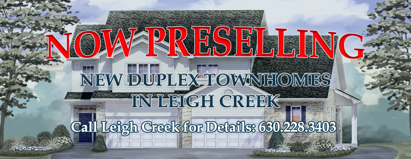 Now Preselling Leigh Creek Duplex New Construction Homes